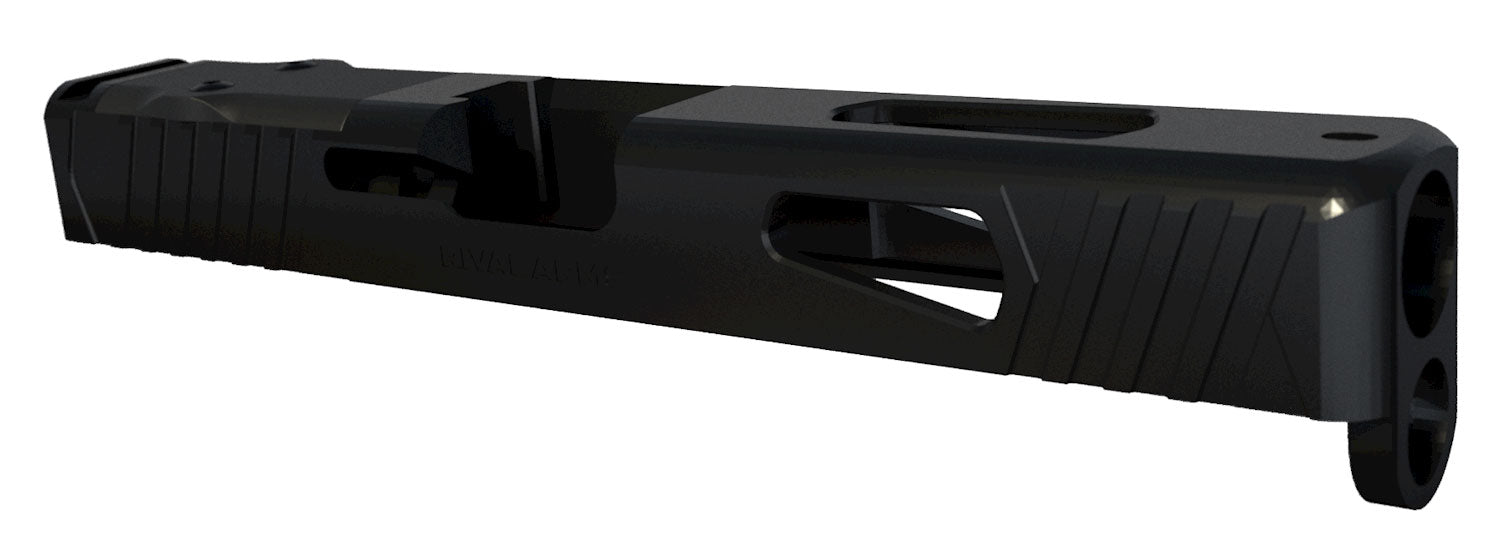 Rival Arms RA10G106A Precision Slide A1 Docter Cut Black QPQ Stainless Steel for Glock 17 Gen4