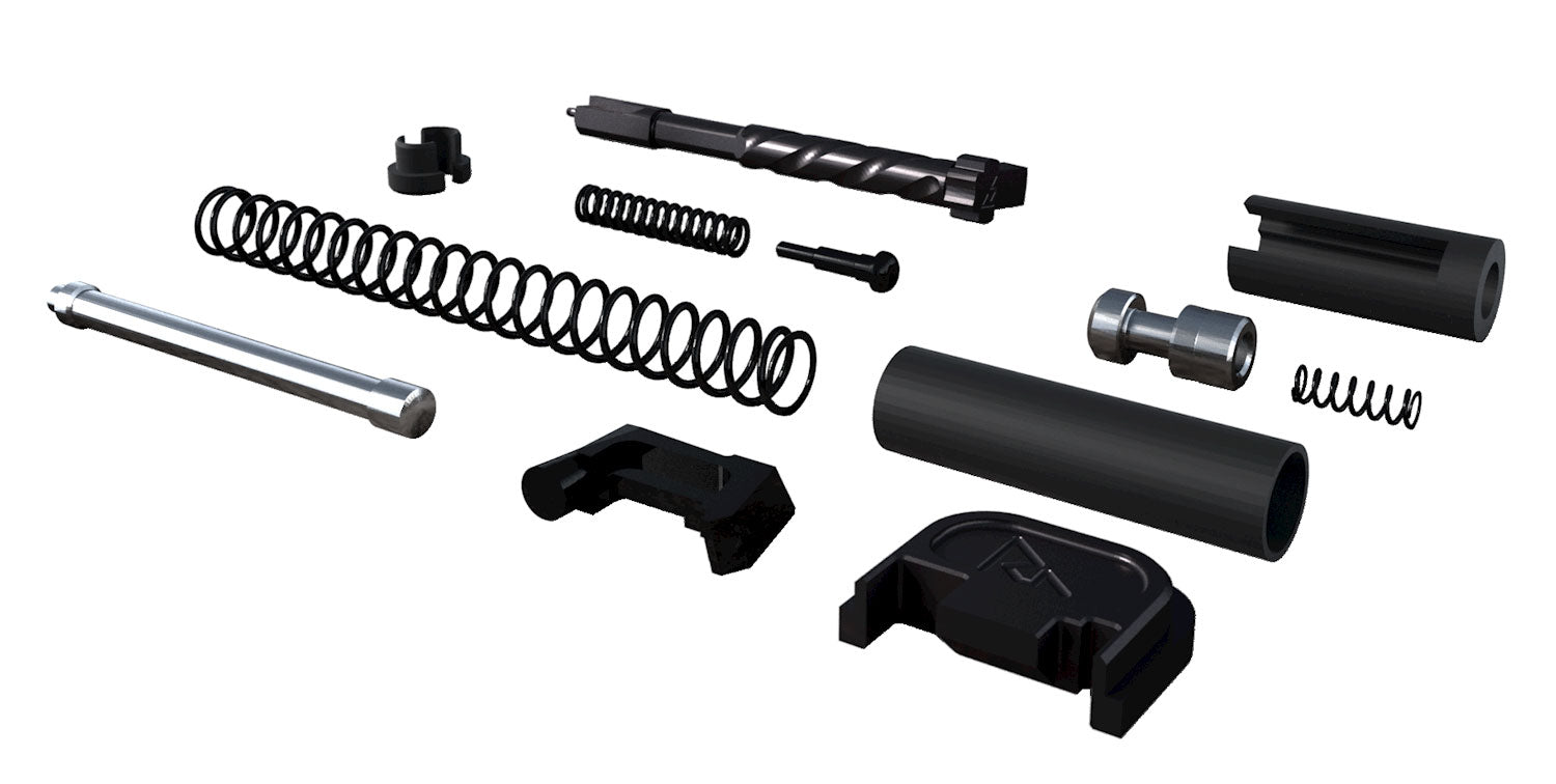 Rival Arms RA42G001A Slide Completion Kit for Glock Gen3-4 9mm Luger Black PVD Stainless Steel