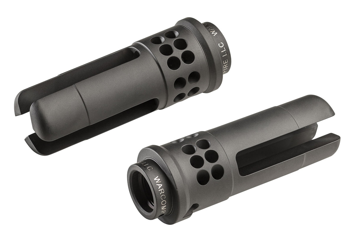 SureFire WARCOMP5561228 Warcomp QD Flash Hider 5.56mm, Open Tine 3-Prong, 1/2"-28 tpi for AR/M4