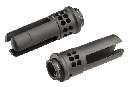 SureFire WARCOMP5561228 Warcomp QD Flash Hider 5.56mm, Open Tine 3-Prong, 1/2"-28 tpi for AR/M4