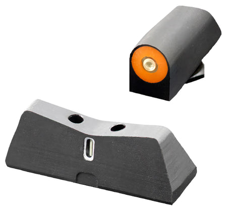 XS Sights GL0011S5N DXT2 Big Dot Night Sights for Glock - Green Tritium Orange Outline Front