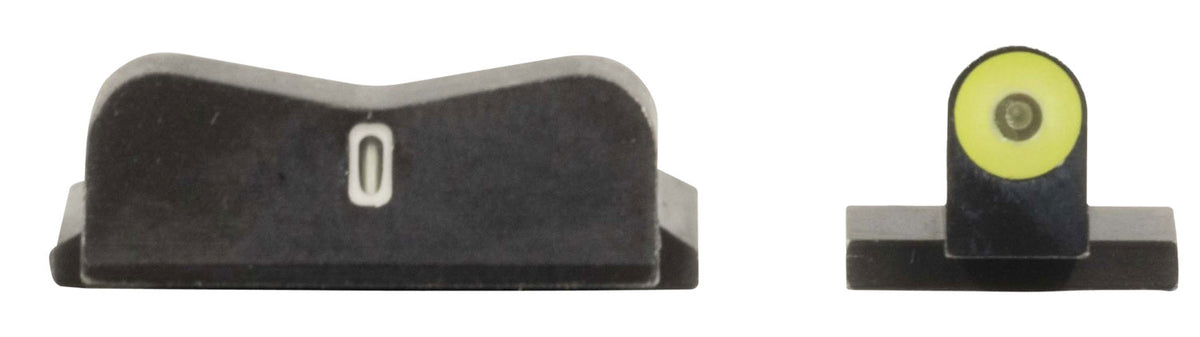 XS Sights SW0030S5Y DXT2 Big Dot Night Sights for Smith & Wesson - Green Tritium Yellow Front, Green Tritium White Outline Bar Rear