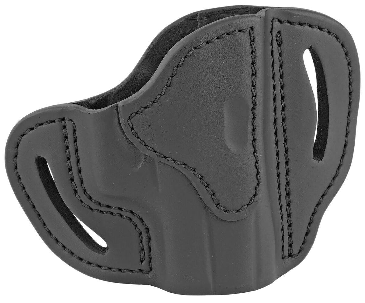 1791 Gunleather BHC OWB Size C Stealth Black Leather Belt Slide Holster Glock 43/Sig P365/Walther PPK Right Hand