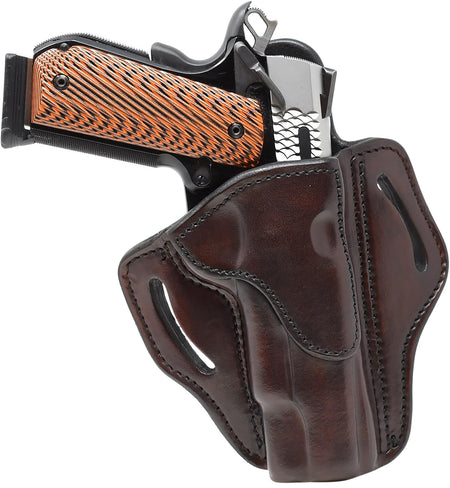 1791 Gunleather BH1 OWB Size 01 Signature Brown Leather Belt Holster for 4-5" 1911 Right Hand