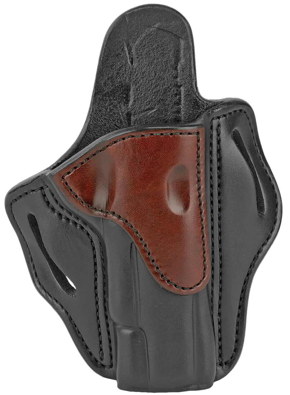 1791 Gunleather BH1 OWB Size 01 Brown on Black Leather Belt Holster Fits 4-5" 1911