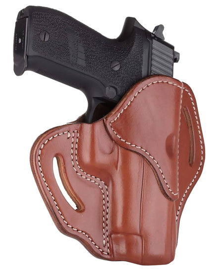 1791 Gunleather BH2.3 OWB Size 2.3 Classic Brown Leather Belt Holster for Glock 17/Sig P226/HK VP9 RH
