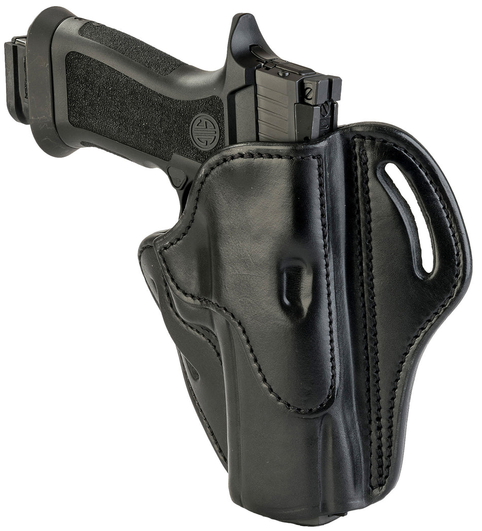 1791 Gunleather BH2.4 OWB Size 2.4 Stealth Black Leather Belt Holster for Walther PPQ/Sig P320/XD-M