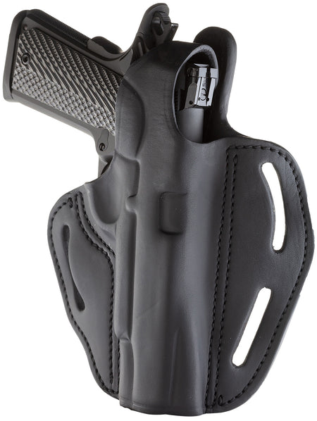 1791 Gunleather BHX OWB Size 01 Stealth Black Leather Retention Belt Holster for 4"-5" 1911 Right Hand