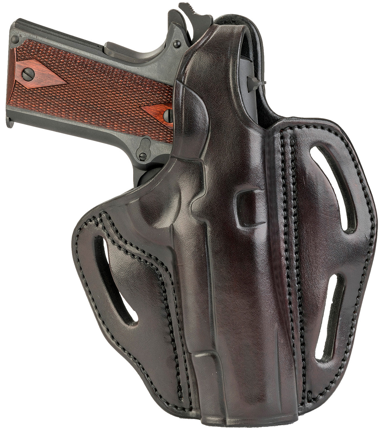 1791 Gunleather BHX OWB Size 01 Signature Brown Leather Retention Belt Holster for 4-5" 1911