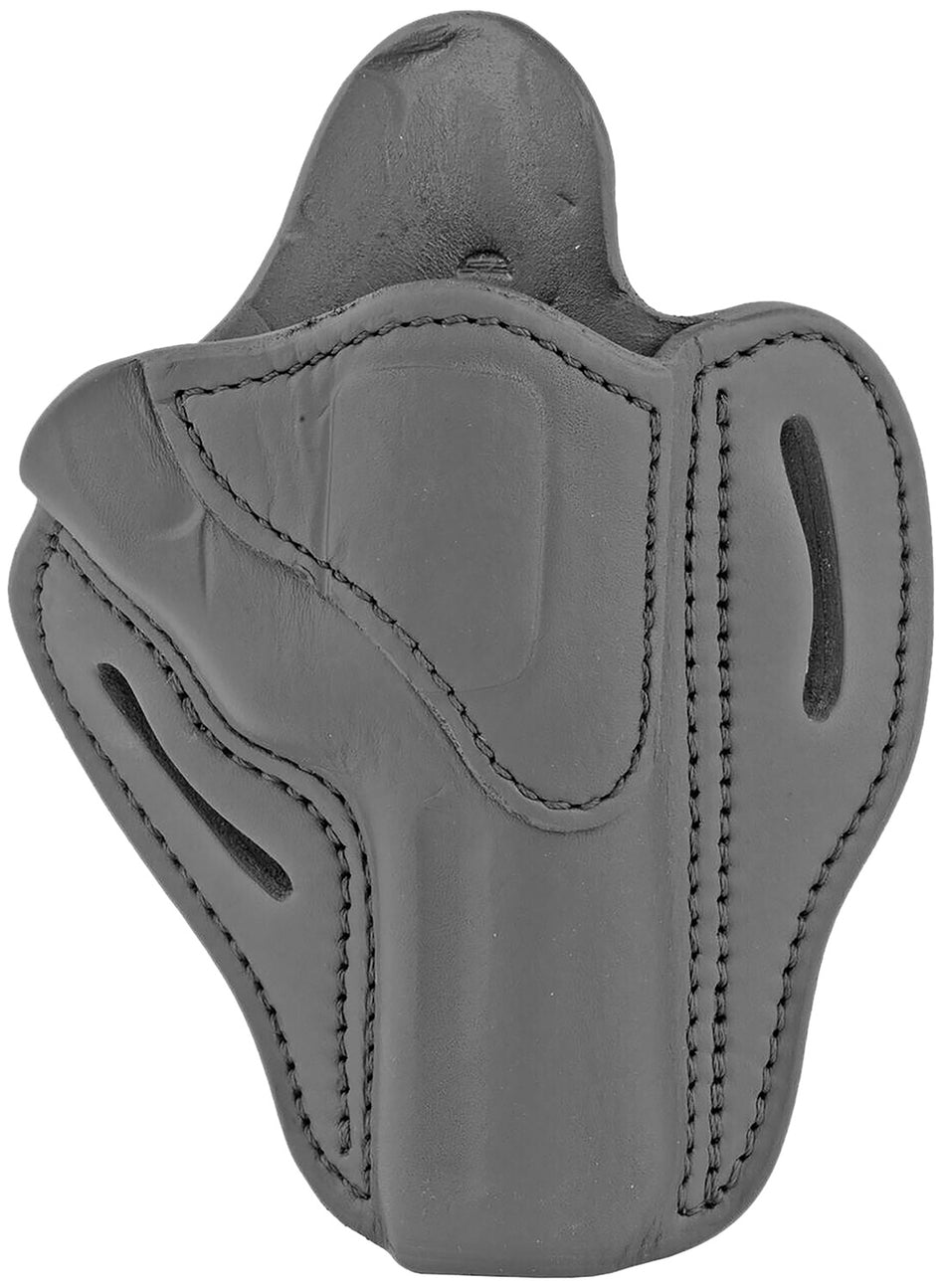 1791 Gunleather RVH2 OWB Revolver Holster Size 02 Stealth Black Leather Fits Ruger GP100 and S&W K Frame Right Hand