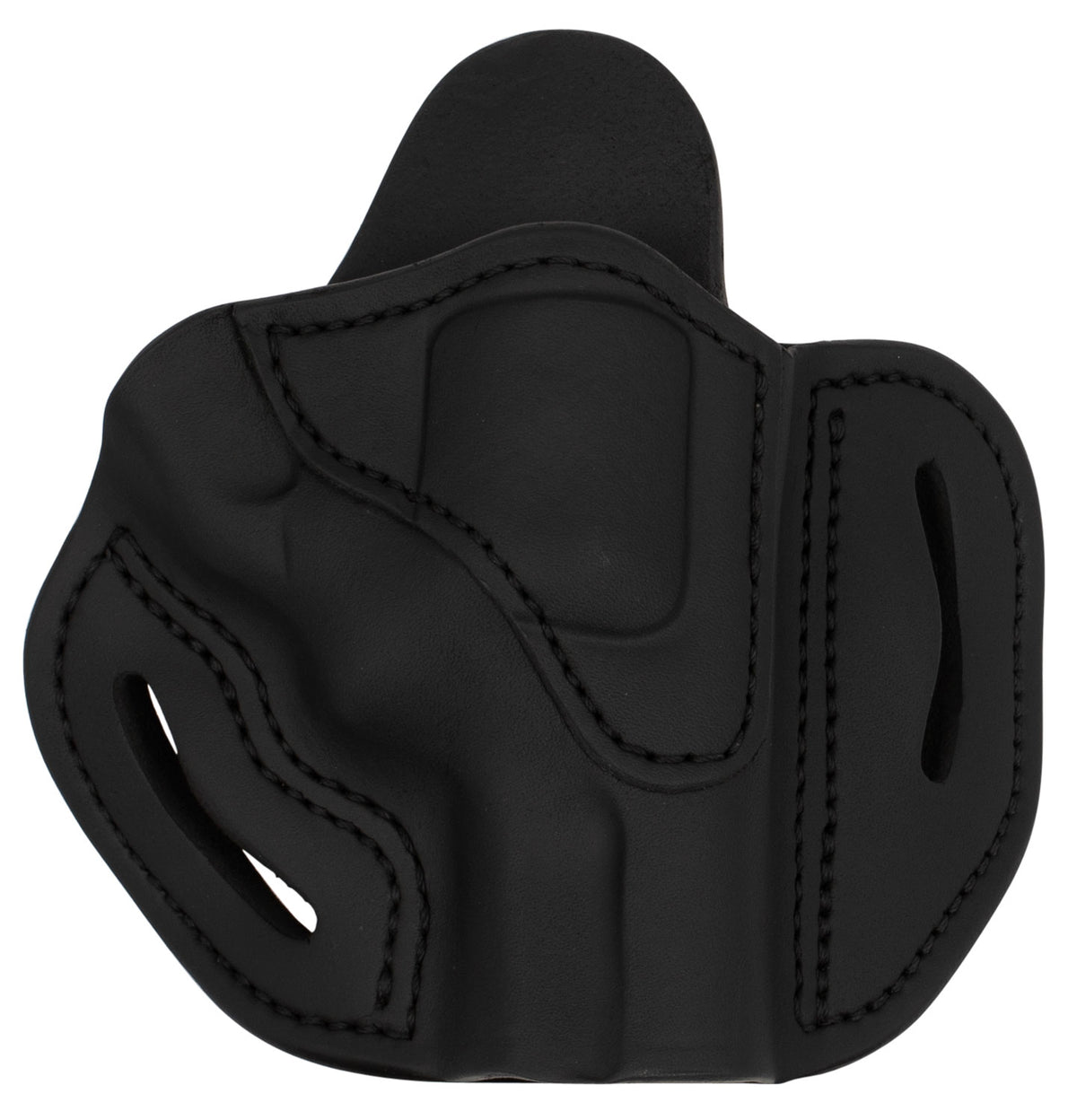 1791 Gunleather RVH2S OWB Revolver Holster Size 02S Stealth Black Leather Fits S&W K Frame Right Hand