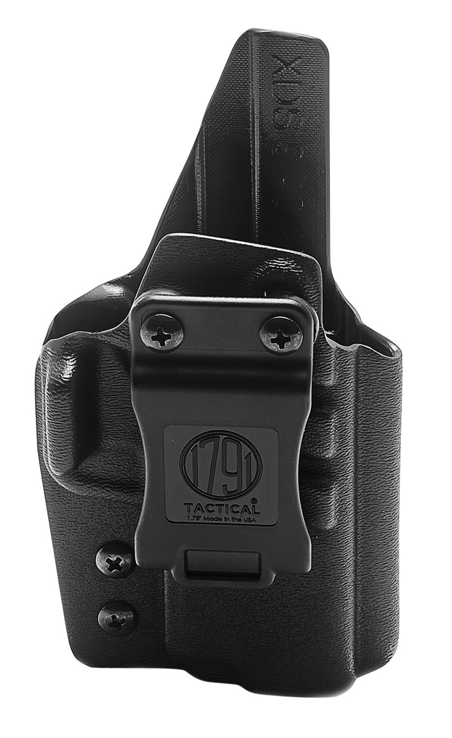 1791 Gunleather Tactical Kydex IWB Holster Black Fits Springfield XD-S 9mm 40cal 45acp 3.3in 4.0in Right Hand