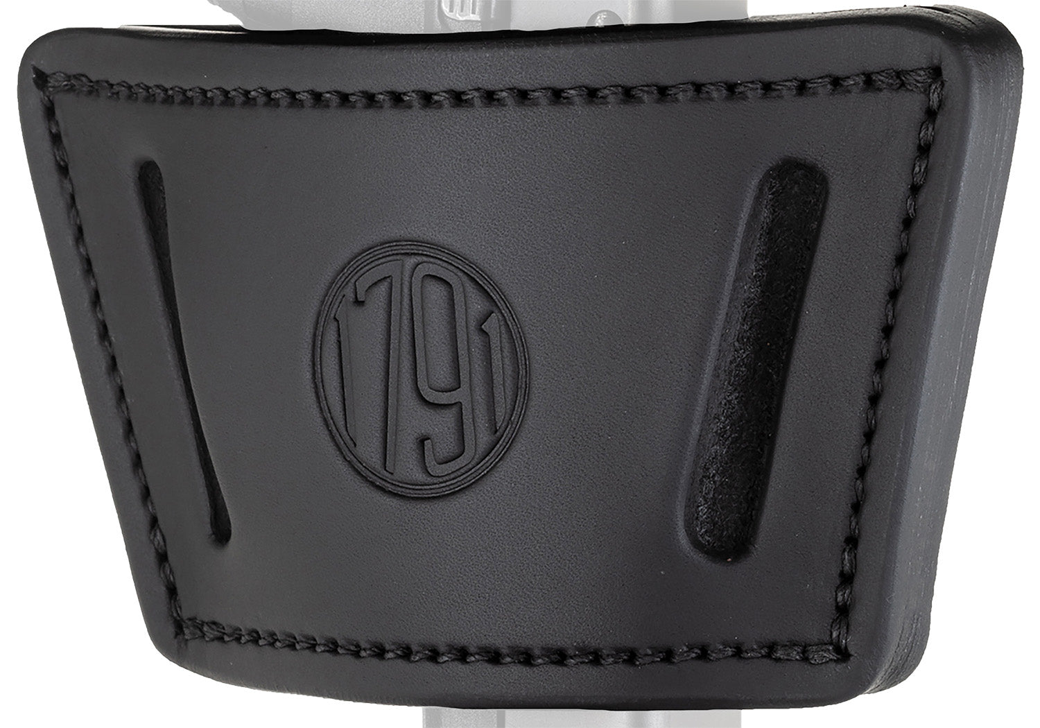 1791 Gunleather UIW Max Universal IWB/OWB Holster Black Leather Belt Clip Mid-Large Frame Autos with Rail Laser Light Ambidextrous