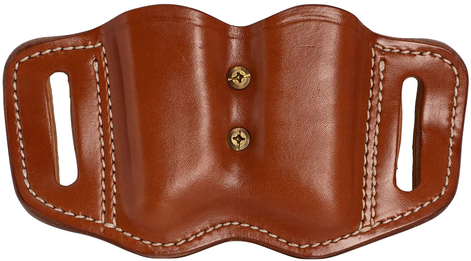1791 Gunleather MAG2.1 Double Mag Holster Classic Brown Leather Belt Slide 1.5" Belt Single Stack Ambidextrous