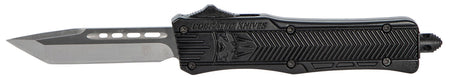 CobraTec CTK-1 Small SBCTK1STNS 2.75" OTF Tanto Plain Black D2 Steel Blade Black Aluminum Handle Glass Breaker