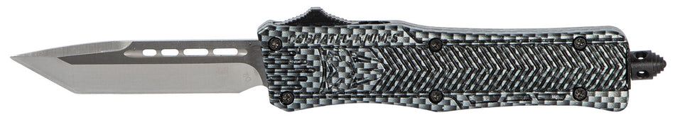 CobraTec CTK-1 Small SCFCTK1STNS 2.75" OTF Tanto Plain D2 Steel Blade Carbon Fiber Aluminum Handle Glass Breaker