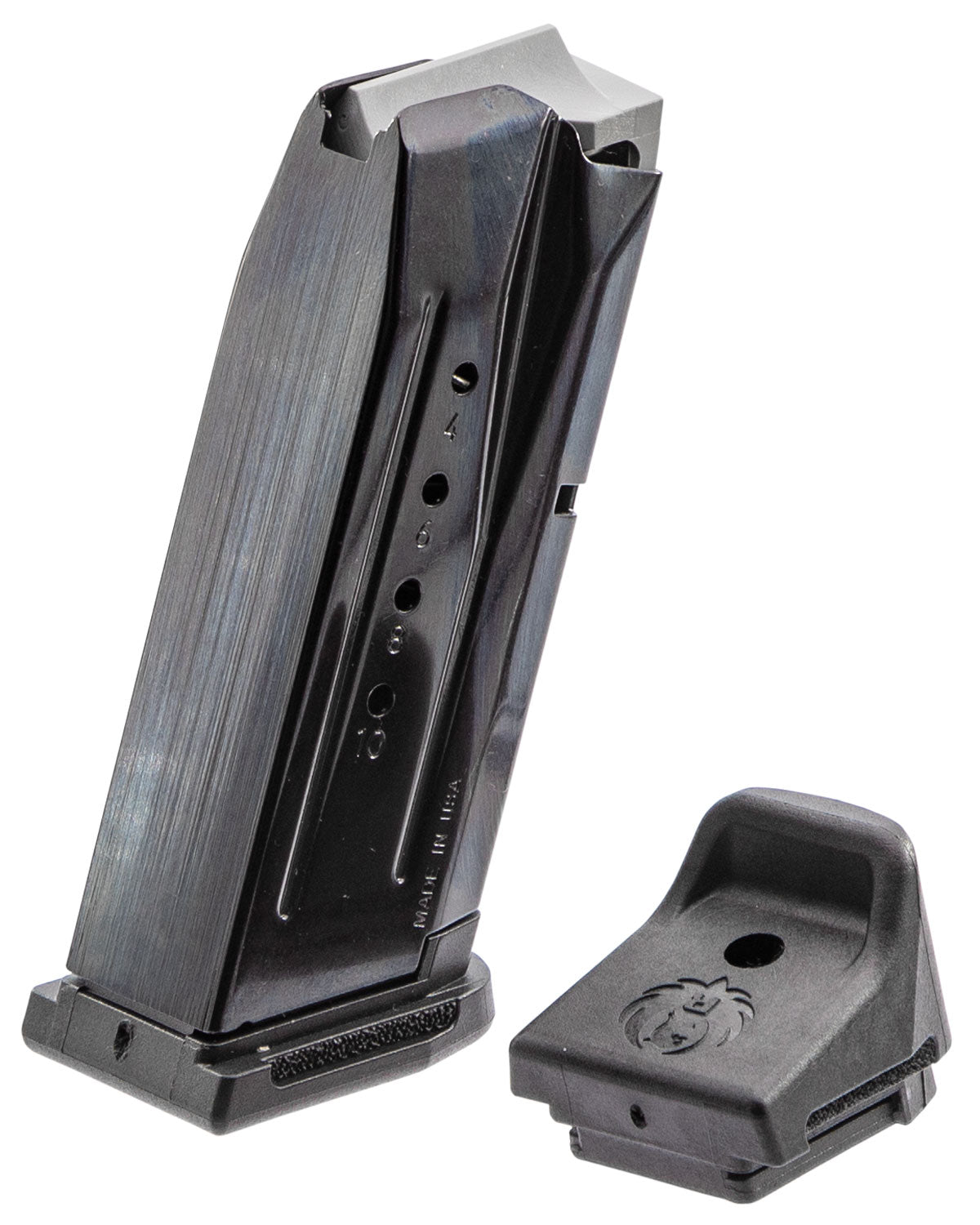 Ruger 90667 Security-9 Compact 10rd 9mm Luger Black Oxide Steel Handgun Magazine