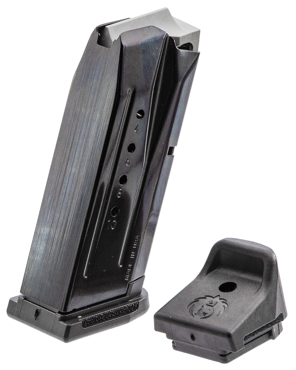 Ruger 90667 Security-9 Compact 10rd 9mm Luger Black Oxide Steel Handgun Magazine