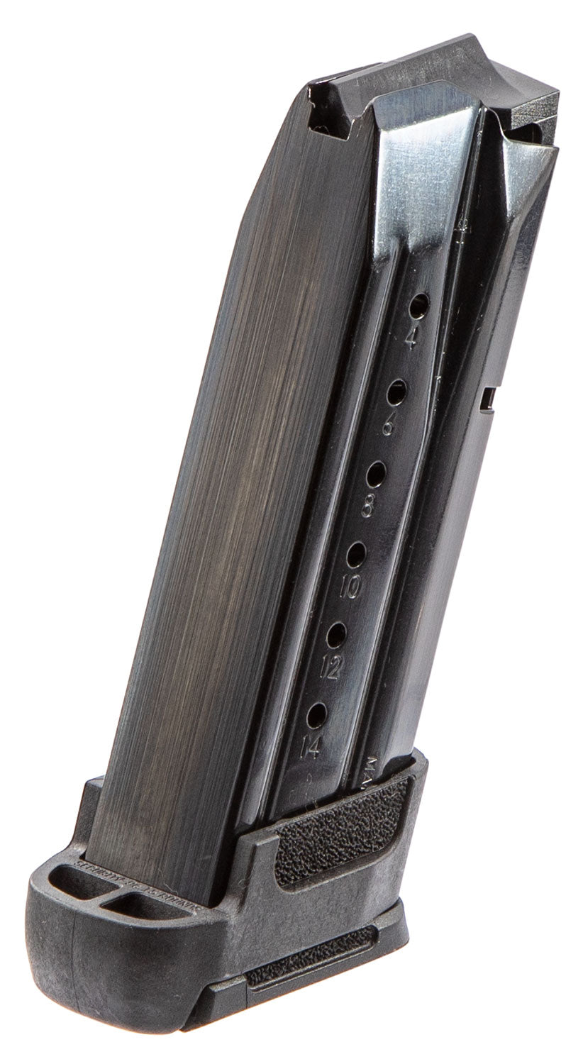 Ruger 90681 Security-9 Compact 15rd 9mm Luger Black Oxide Steel Handgun Magazine
