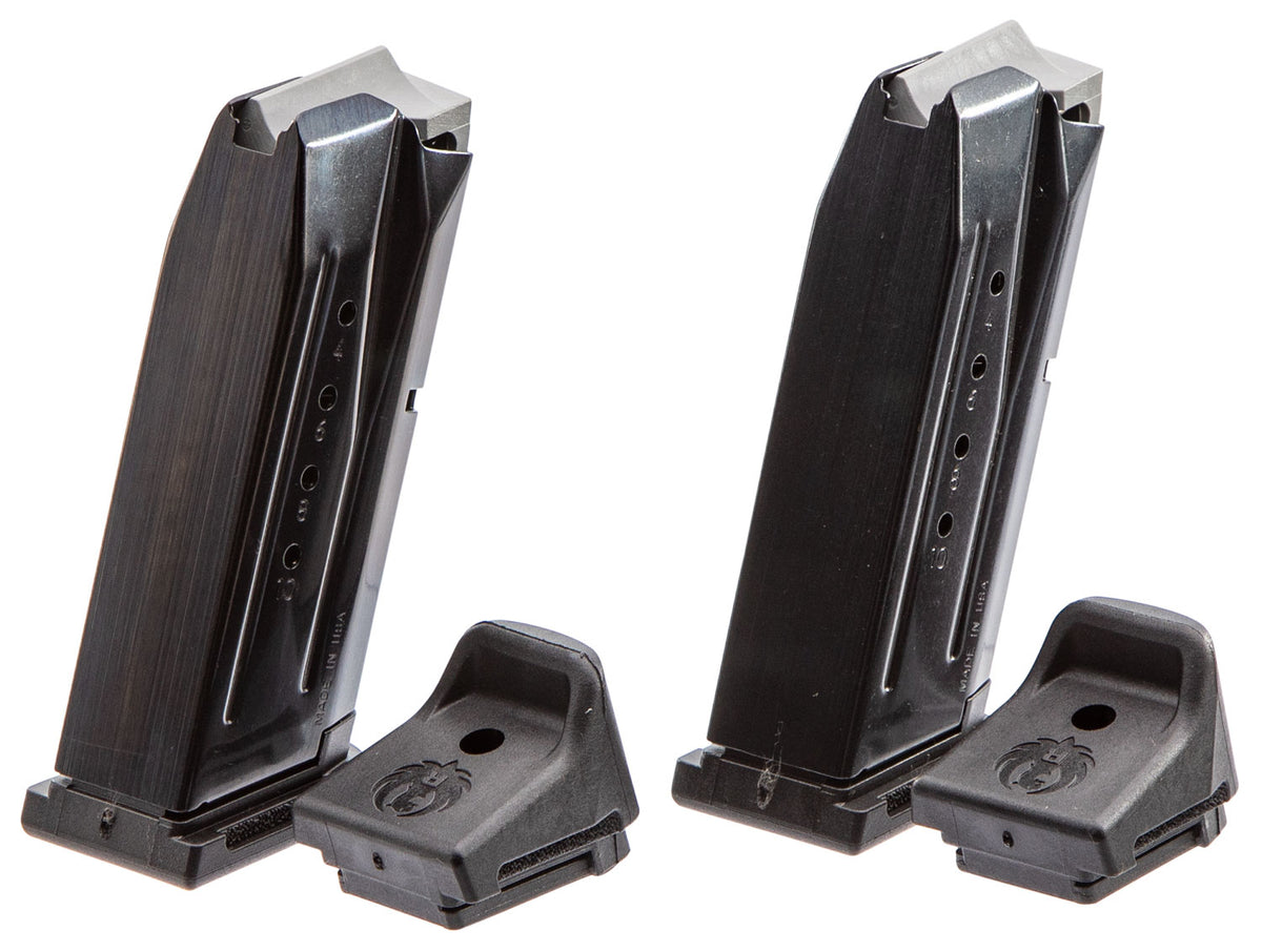 Ruger 90686 Security-9 Value Pack 10rd 9mm Luger Black Oxide Steel Magazines 2-Pack