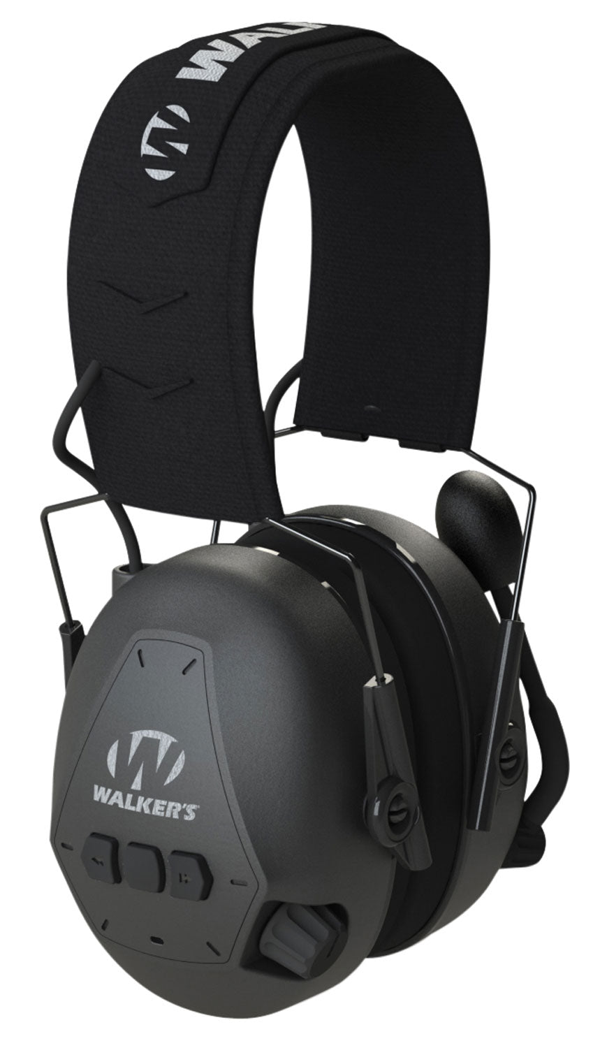 Walker's Bluetooth Passive Earmuff 26 dB Over-the-Head Black Polymer