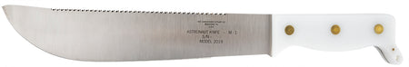 Case 12019 Astronaut M-1 Commemorative 11.75" Fixed Blade Machete with High Carbon Steel Blade and Smooth White Synthetic Handle