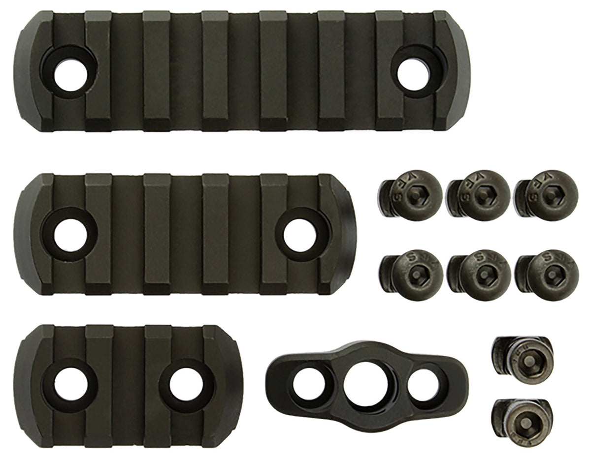 CMC Triggers M-LOK 4-Piece Accessory Kit with Picatinny Rails and QD Sling Mount Black Anodized