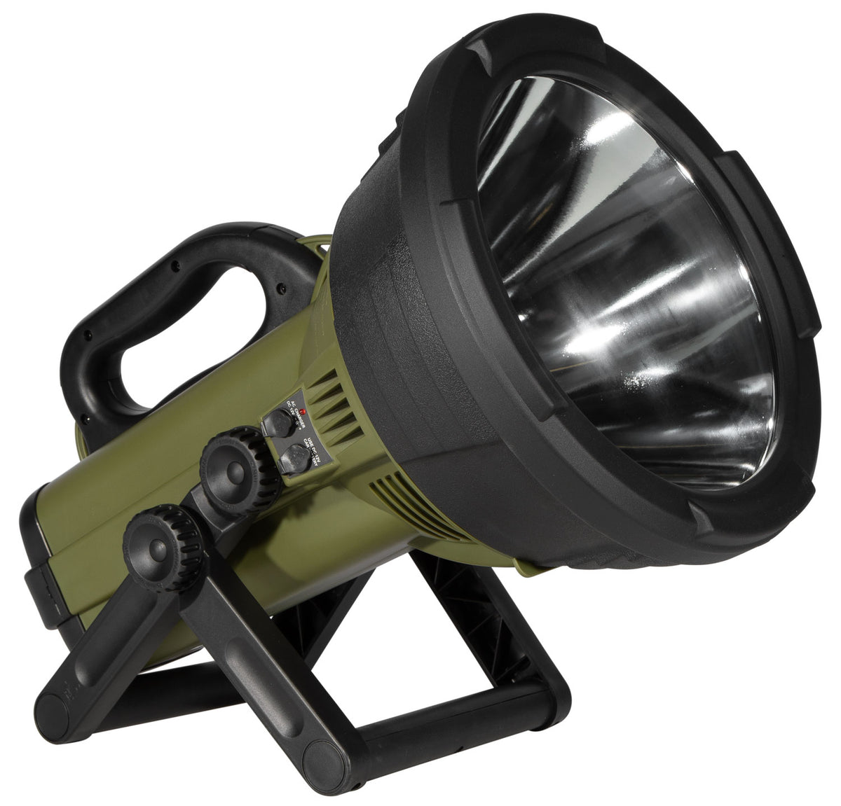 Cyclops C18MIL Colossus 18 Million Candlepower Halogen Spotlight White Green Black Rubber Dual Recharge