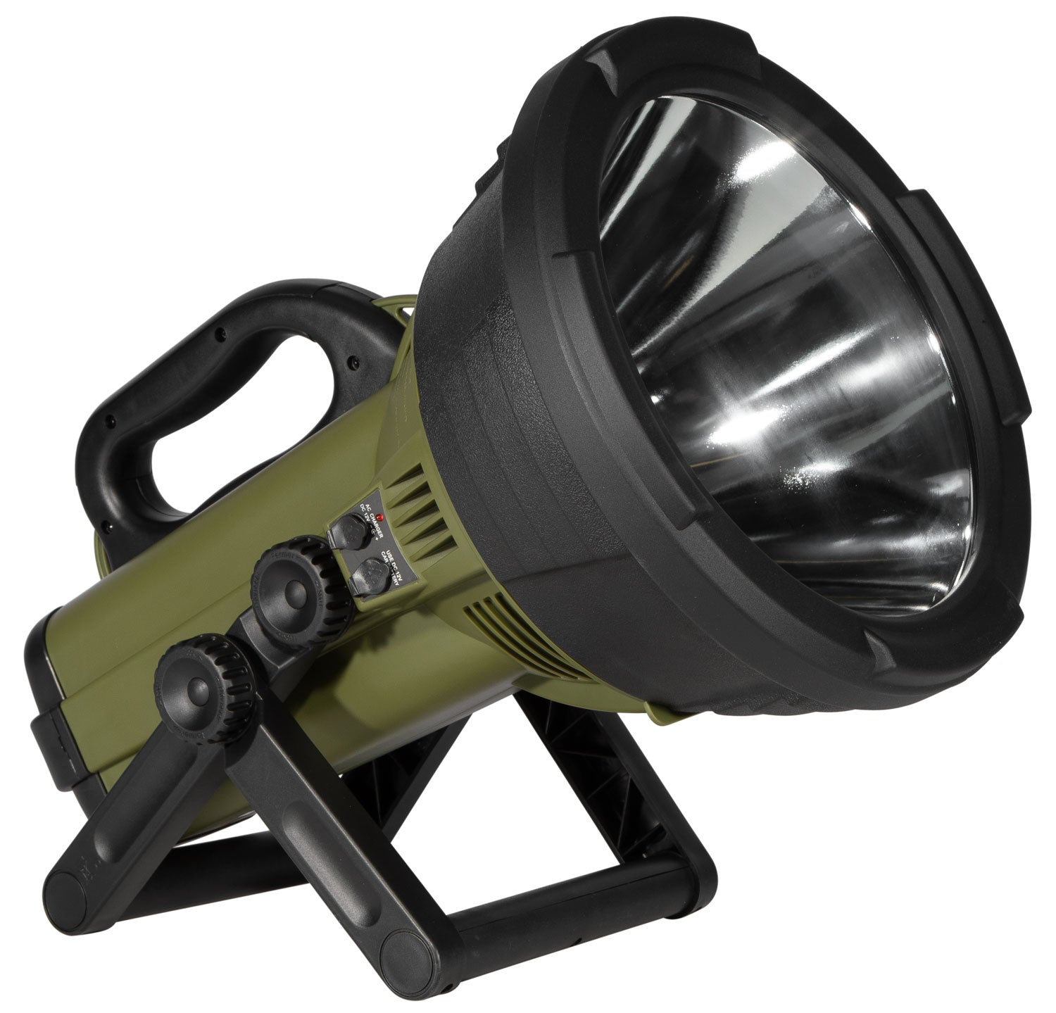Cyclops C18MIL Colossus 18 Million Candlepower Halogen Spotlight White Green Black Rubber Dual Recharge