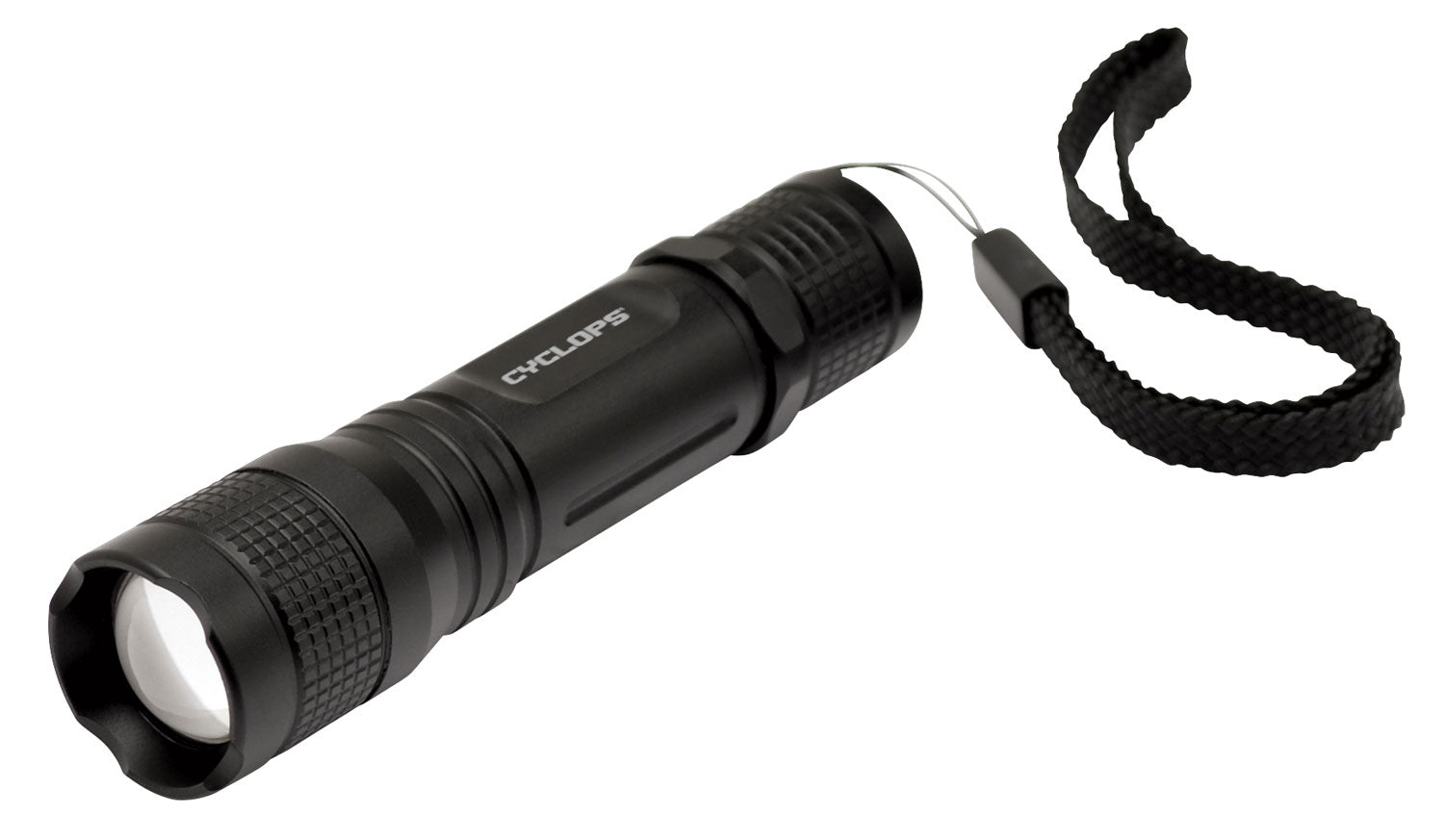 Cyclops CYCTF150 TF-150 Tactical Flashlight 150 Lumens White Cree LED Black Anodized Spot to Flood