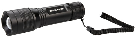 Cyclops CYCTF350 TF-350 Tactical Flashlight 350 Lumens White Cree LED Black Anodized Spot to Flood Beam