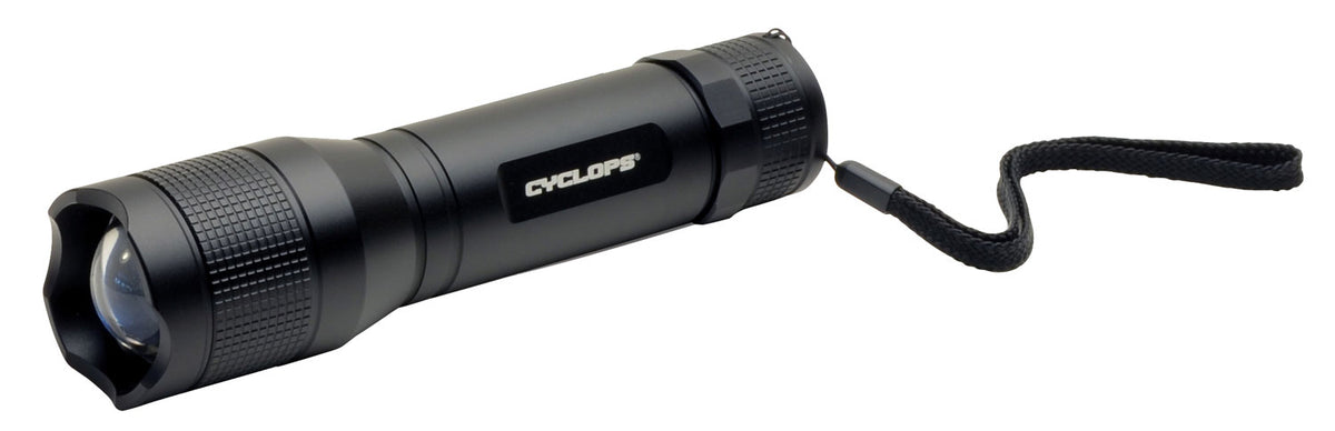 Cyclops CYCTF800 TF-800 Tactical Flashlight 800 Lumens White Cree LED Black Anodized 9+ Hour Burn Time