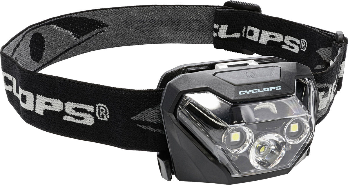 Cyclops CYCHL500 HL500 500 Lumen Red/White LED Headlamp Black 75 Meter Range