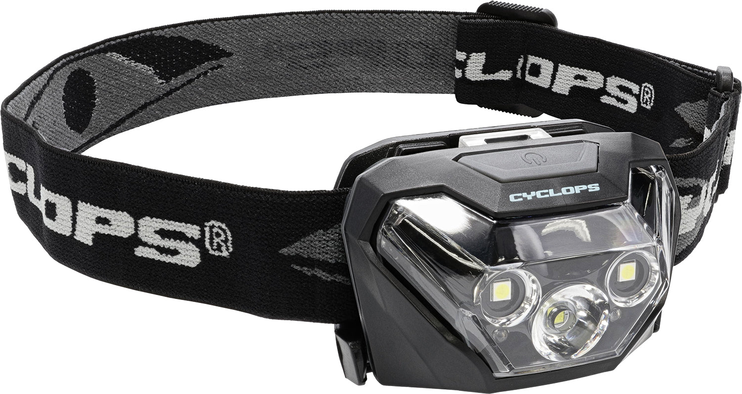 Cyclops CYCHL500 HL500 500 Lumen Red/White LED Headlamp Black 75 Meter Range