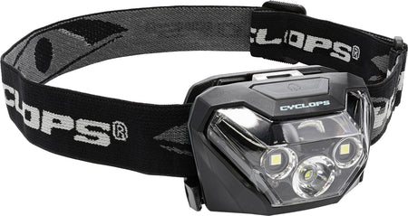 Cyclops CYCHL500 HL500 500 Lumen Red/White LED Headlamp Black 75 Meter Range