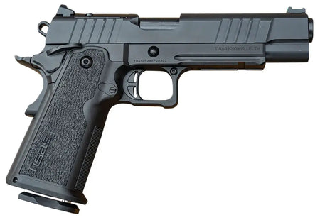 dSDS TISAS 1911 DUTY B9R DS, 9MM, 5", Black Cerakote, Ti Firing Pin, Double Stack, Rail, bull barrel