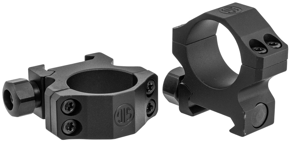 Sig Sauer Electro-Optics SOA10019 Alpha 1 1-Inch Low Matte Black Scope Rings 0 MOA