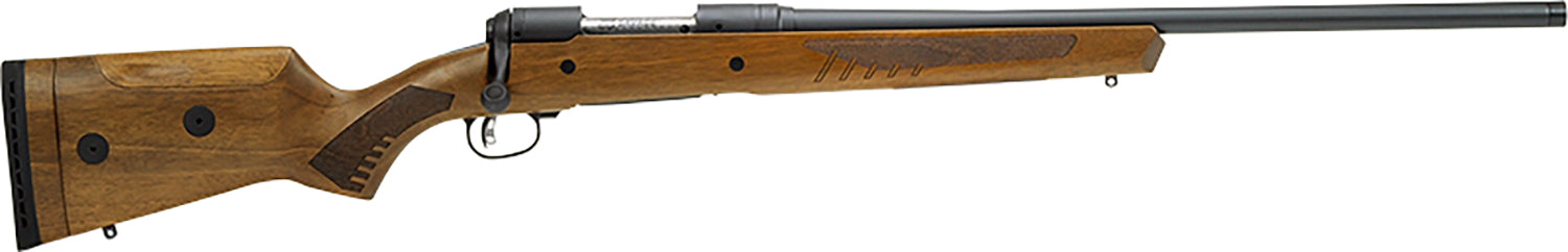 Savage Arms 57431 110 Classic Full Size 300 Win Mag 3+1 24" Matte Black Threaded Barrel, Matte Black Drilled & Tapped Carbon Steel Receiver, Adj Comb & LOP Satin Walnut Stock, Right Hand