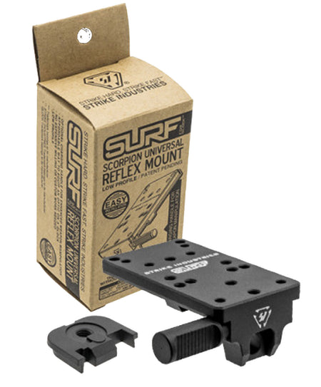 Strike Industries GSURF Scorpion Universal Reflex Mount for Glock Gen1-5 Black Anodized Aluminum Dovetail