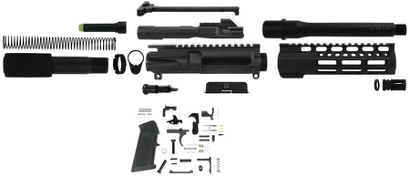 TacFire SSPK45ACPLPK AR Pistol Build Kit 45 ACP Black Nitride Steel 5/8"-24 TPI Sports South Exclusive