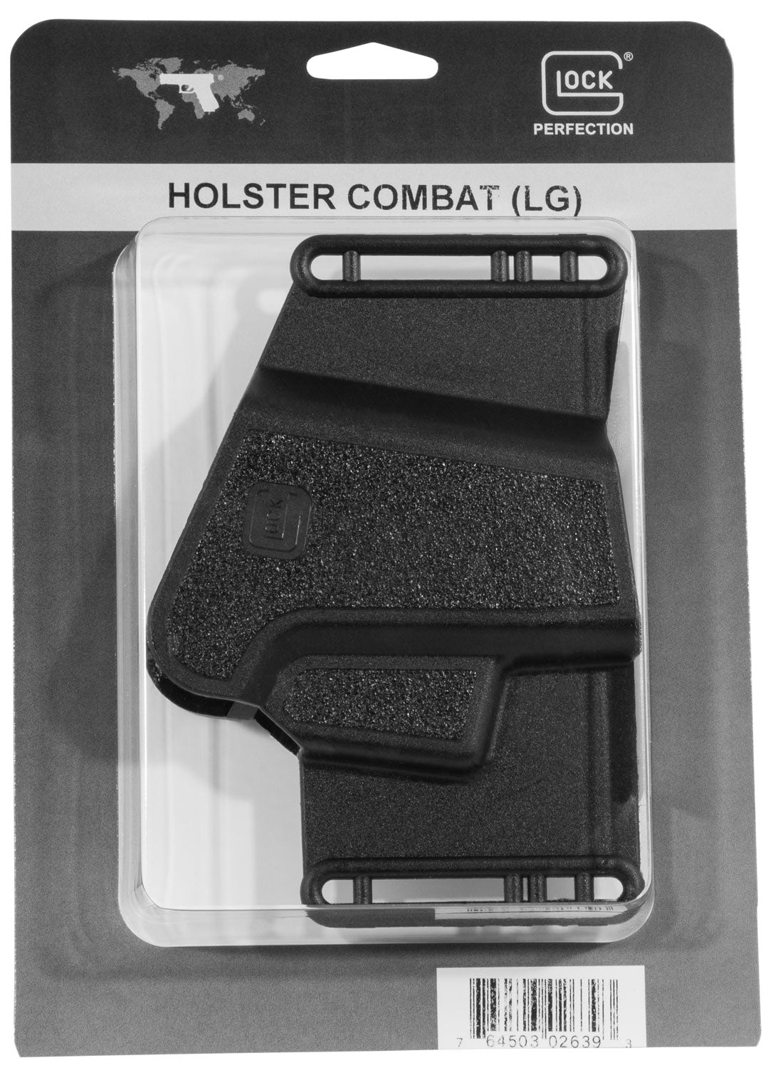 Glock HO02639 Sport/Combat OWB Black Polymer Belt Holster for Glock 10mm / .45ACP / .45GAP Ambidextrous