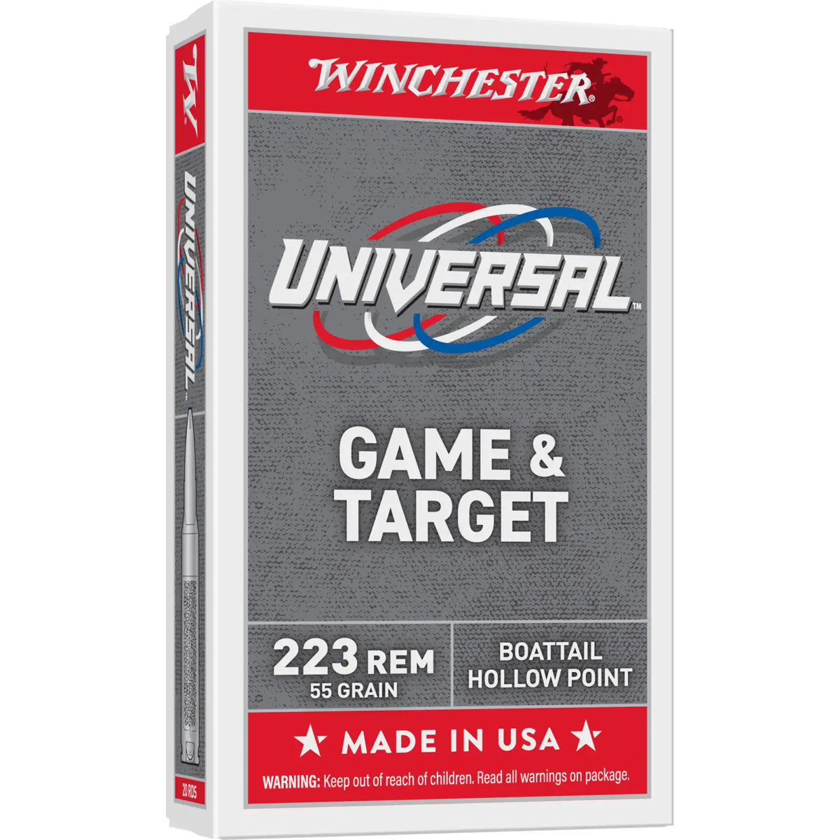 Winchester UNIVERSAL .223 Remington 55 gr FMJ ammo