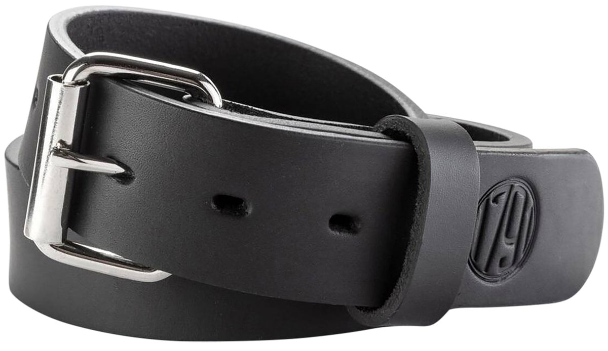 1791 Gunleather 01 Gun Belt Stealth Black Leather Size 36/40 1.5" Wide
