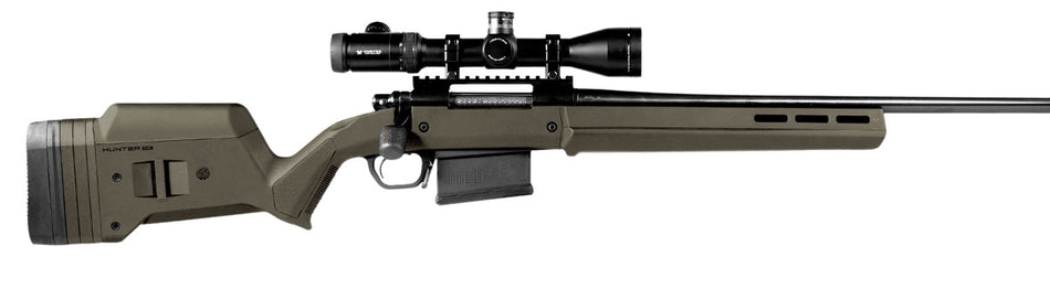 Magpul MAG483-ODG Hunter 700L Fixed Stock OD Green Synthetic with Aluminum Bedding for Remington 700 LA