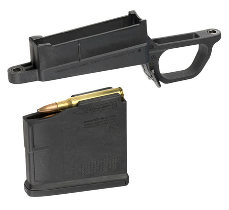 Magpul MAG489-BLK Bolt Action Magazine Well for Hunter 700L Stock Black Polymer Includes PMAG5 AC Long Action Magazine