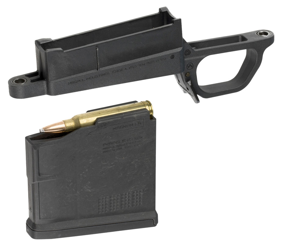 Magpul MAG569-BLK Bolt Action Magazine Well for Hunter 700L Magnum Stock Black Polymer Includes PMAG5 AC Magazine