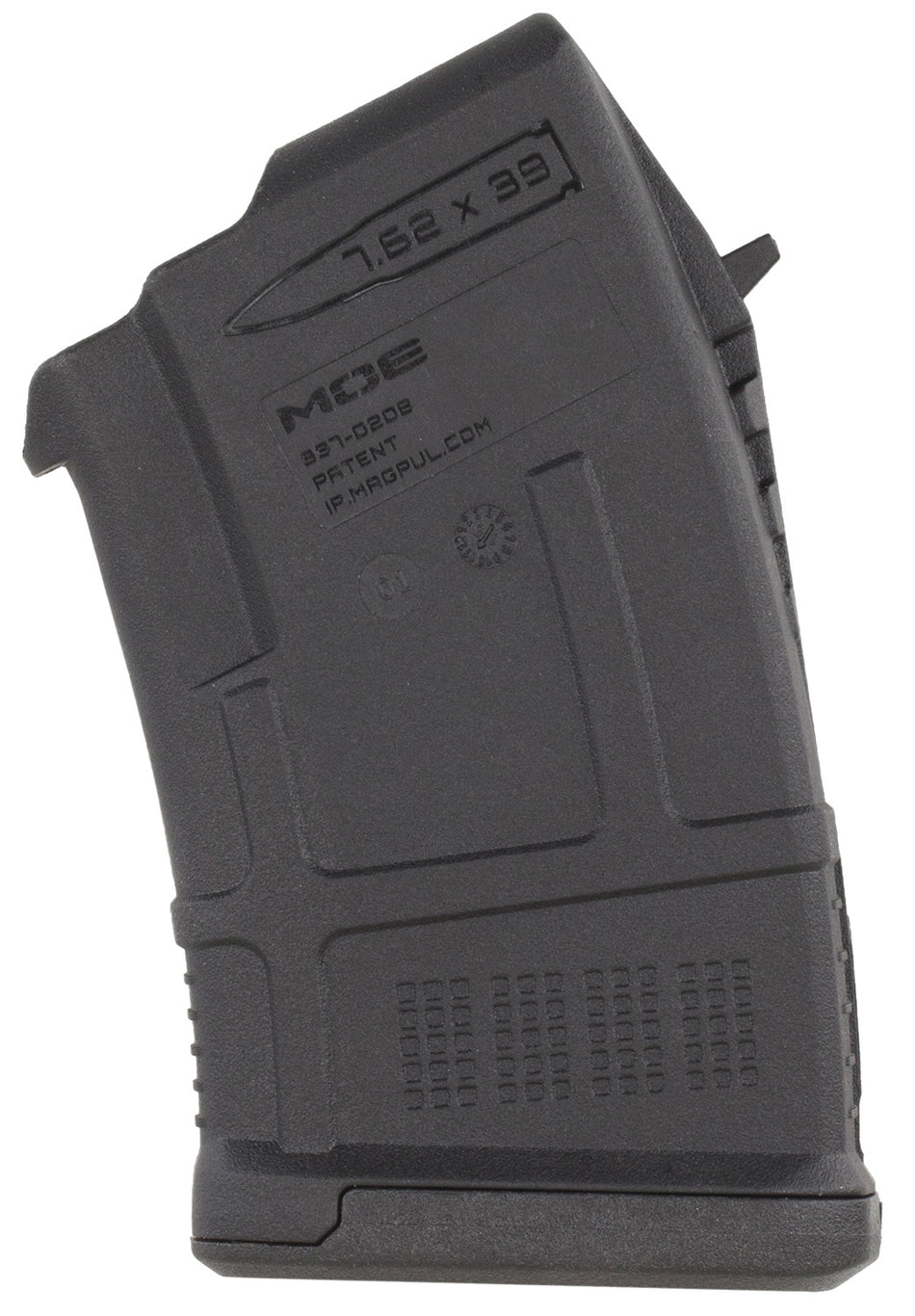 Magpul MAG657BLK PMAG MOE 10-Round 7.62x39mm Magazine for AK-Platform/AKM Rifles Black Polymer