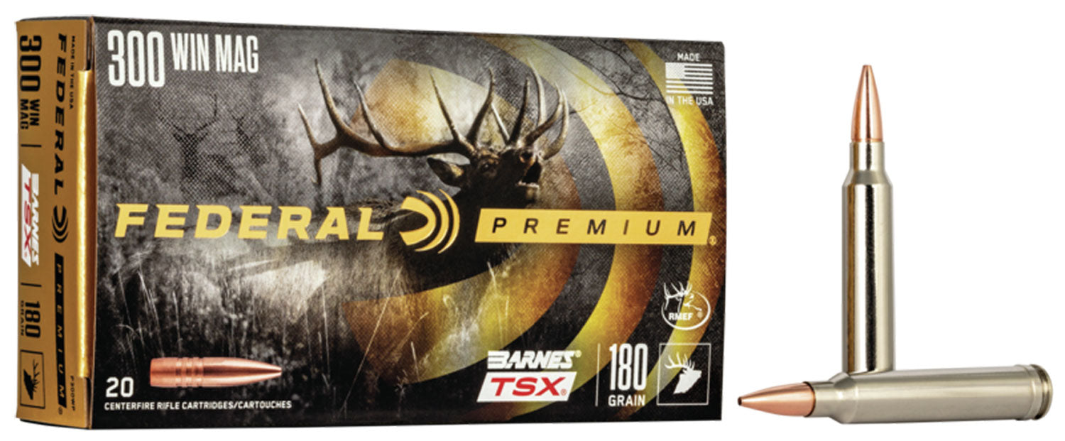 Federal P300WP Premium Barnes TSX  180 Grain .300 Winchester Mag