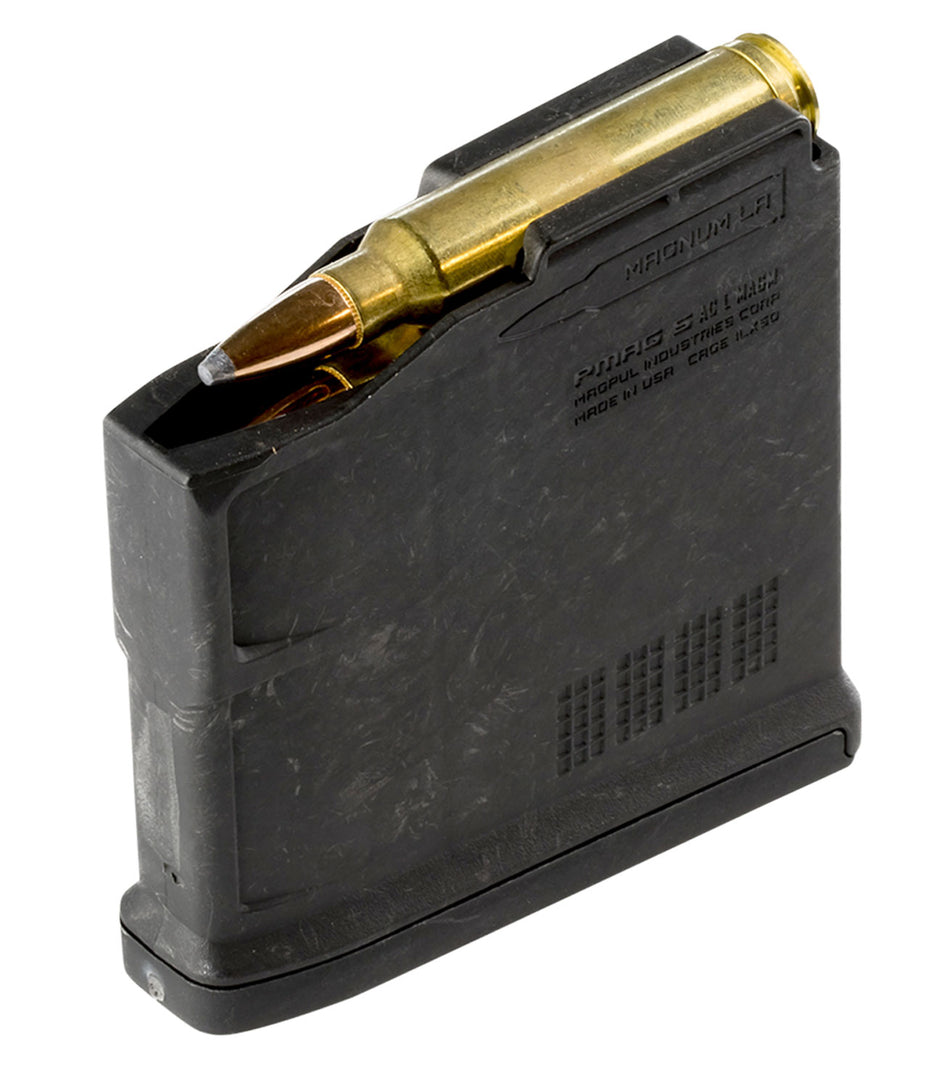 Magpul MAG698BLK PMAG 5 AC L Magnum AICS Long Action 300 Win Mag Family Bolt Action Magazine Black Polymer