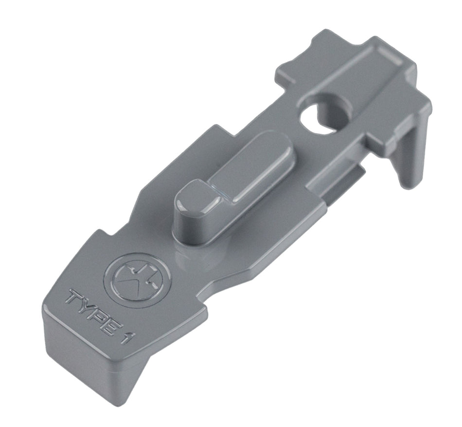 Magpul MAG803-GRY Tactile Lock-Plate Type 1 Single Ridge Stealth Gray Polymer for PMAG 10/20/30 AR/M4 GEN M3 Floor Plates 5-Pack